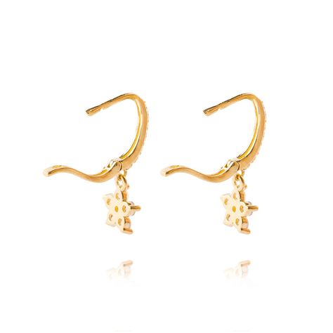 Aros de Oro 18kt Modelo Flor-2
