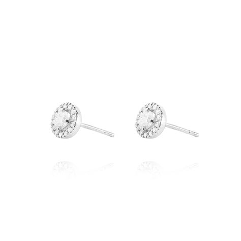 Aros de Oro 18kt con Diamantes de 2x28 Pts Totales Con 10 Pts SI/H-0