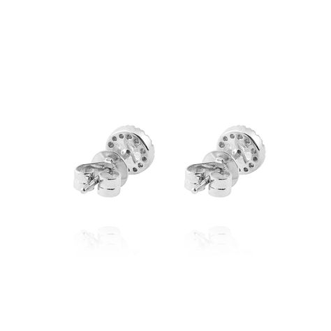 Aros de Oro 18kt con Diamantes de 2x28 Pts Totales Con 10 Pts SI/H-2