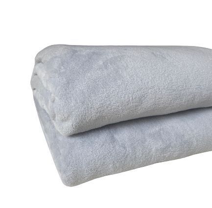 Frazada 1.5 Plazas Coral Flannel Gris-3