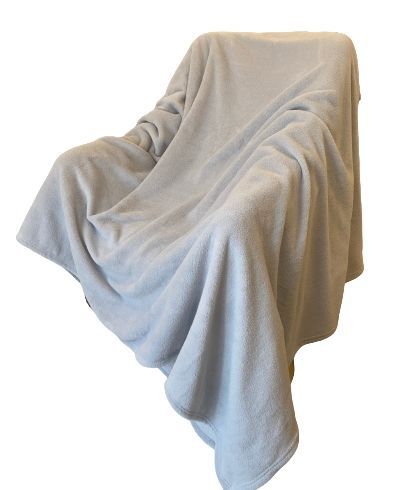 Frazada 1.5 Plazas Coral Flannel Gris-1