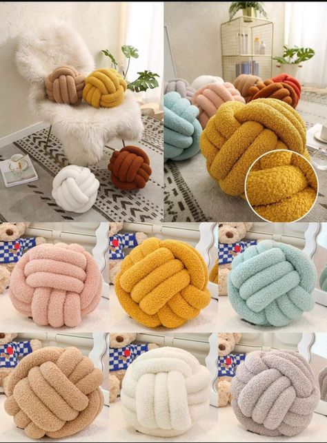 Par de Cojínes Decorativo Tipo Nudo Elegante C1-3