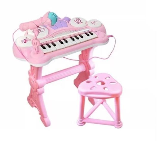 Piano Musical De Juguete Educativo Para Niños Rosado-0