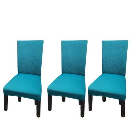 PACK DE 6 FUNDAS CUBRE SILLAS DE COMEDOR  TURQUESA-2
