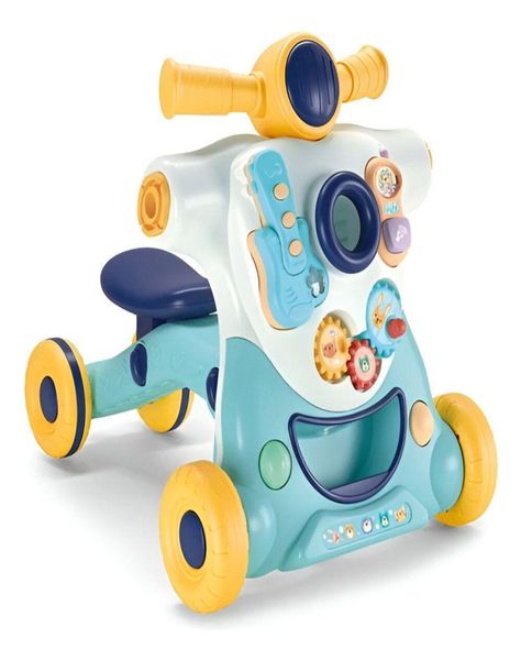 Andador caminadora musical  6 en 1 y juguete didáctico 22n2-1