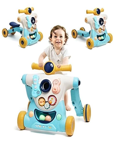 Andador caminadora musical  6 en 1 y juguete didáctico 22n2-3