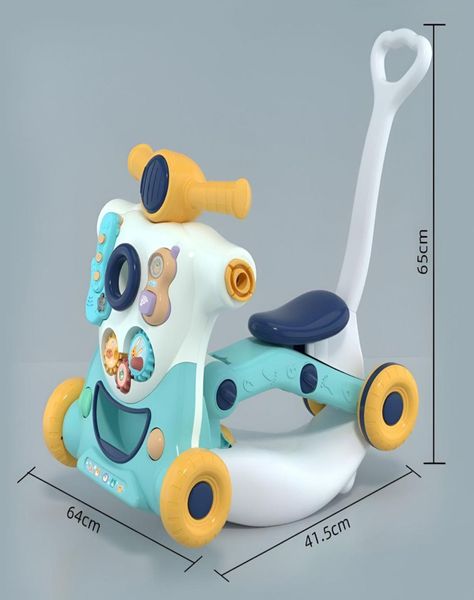 Andador caminadora musical  6 en 1 y juguete didáctico 22n2-4