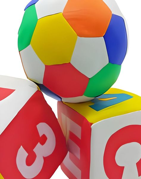 Juego didáctico Pelota y Dados de Esponja 3 pcs 28n3-2