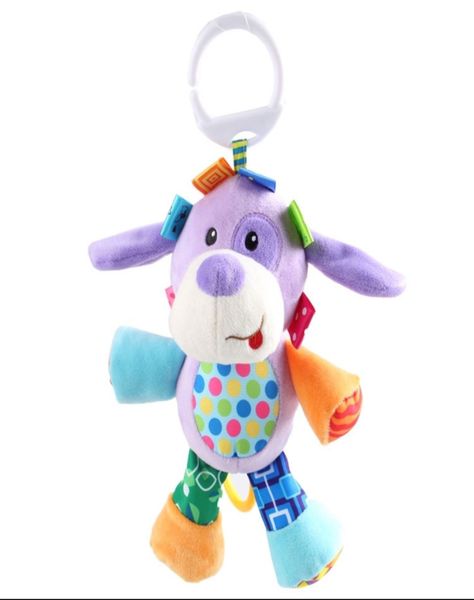 Peluche Estimulación Sensorial Bebé Con Sonajero Y Colgador SD06-0