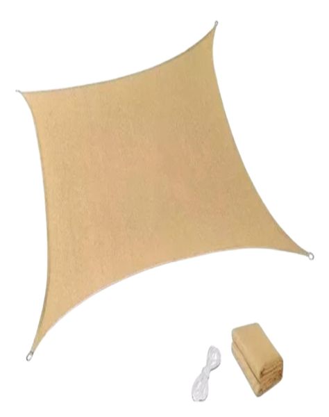 Toldo Vela Sombra 5x5m Resistente Malla Jardín-0