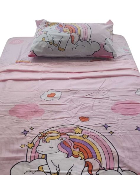 SABANA NIÑA INFANTIL PLAZA Y MEDIA UNICORNIO-0