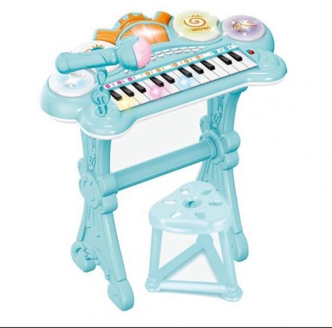 Piano Musical De Juguete Educativo Para Niños Azul-0