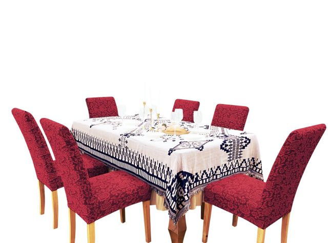 PACK DE 6 FUNDAS CUBRE SILLAS DE COMEDOR FLORES BURDEO-2