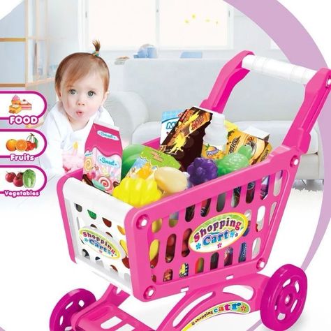 CARRITO SUPERMERCADO COMPRAS PARA NIÑAS JUGUETE -1