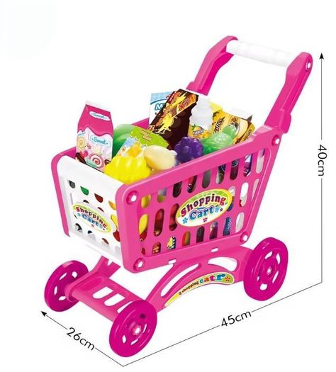 CARRITO SUPERMERCADO COMPRAS PARA NIÑAS JUGUETE -2