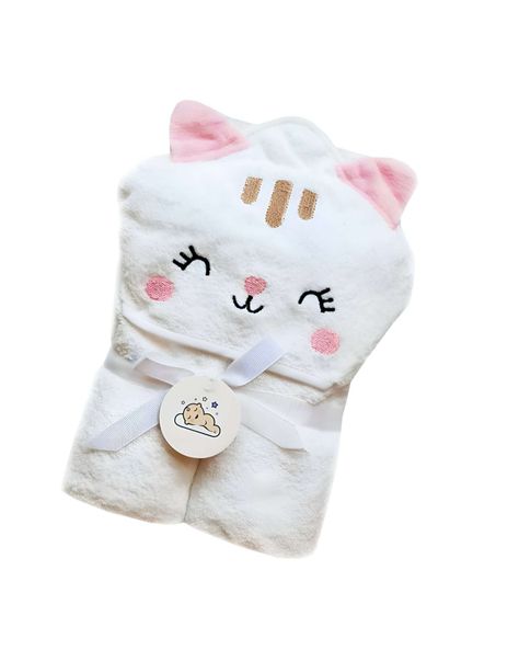 Toallas con capucha de baño para bebé niña-0