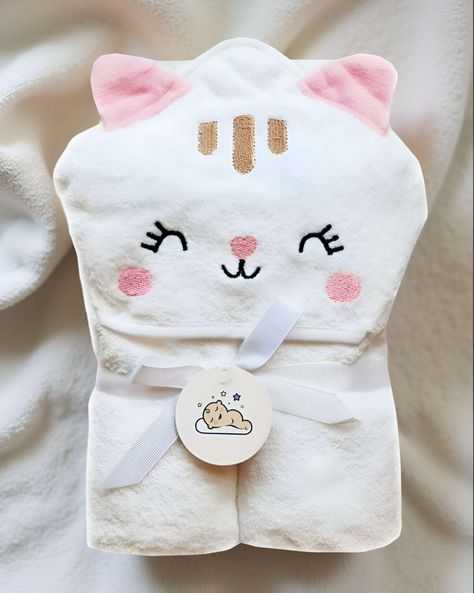 Toallas con capucha de baño para bebé niña-3