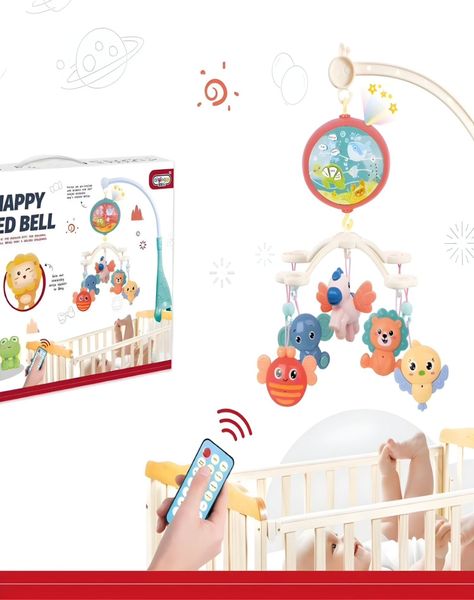 Móvil bebe con Imagen y Sonido y Con Control Zoológico 21n2-1