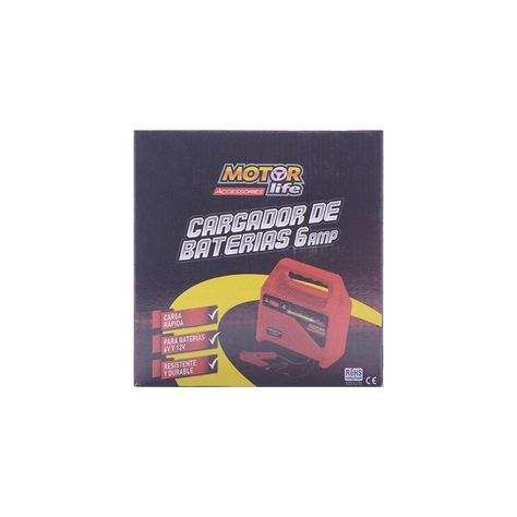 Cargador Batería Motorlife 12V 6V-1