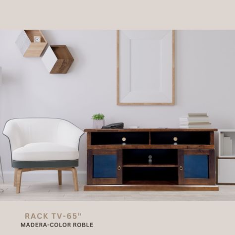 Rack Tv 65" BROWN-1