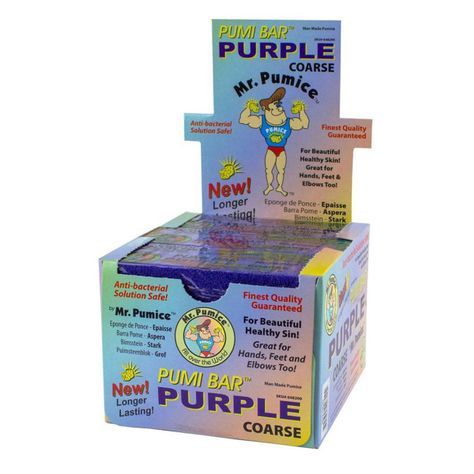 Caja 12 limas pies americana bloque anti bacterial Mr. Pumice CVL-0