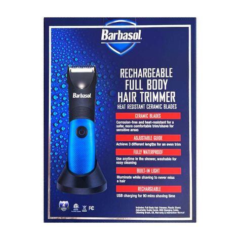 Desvelladora y afeitadora USB capilar y corporal Barbasol-3