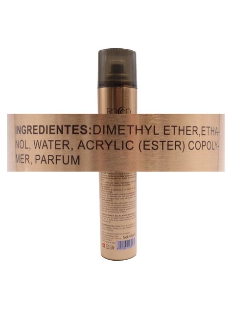 Laca fijador seco fuerte 8+ Rocco Profesional 72hrs 450ml-2