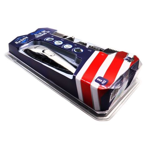 Desvelladora cortadora pelo  4 en 1 Barbasol USB barba nariz-6