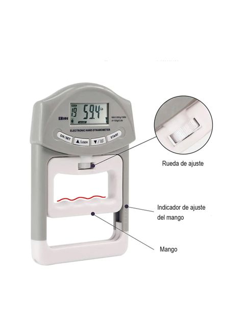 Dinamómetro Digital De Mano para Medición Fuerza De Agarre-2