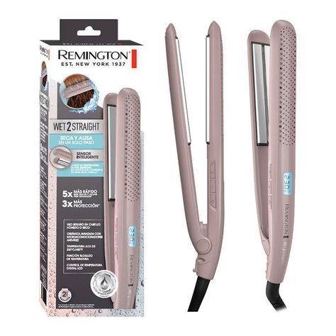 Plancha 2 en 1 alisa y seca pelo húmedo 450°F Remington-2