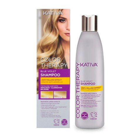 Shampoo matizador + acond balayage anti amarillo Kativa CVL-1