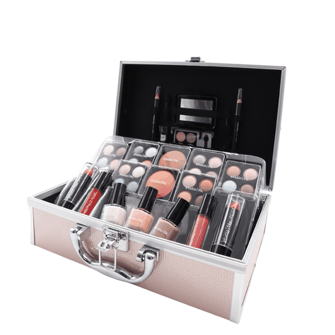  Maleta maquillaje sombras esmalte rubor labial lip brocha-1