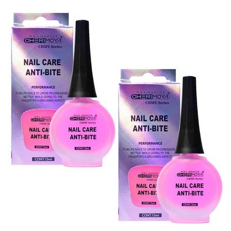 Pack 2 esmalte tratamiento para no morderse las uñas CVL-0
