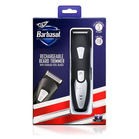 Afeitadora cortadora barba USB Barbasol ajustable 5 piezas -1