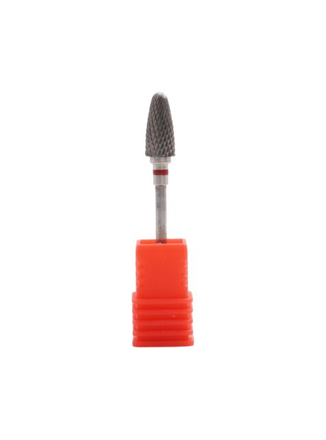  Fresa Carburo para limpieza cono punta redonda roja-0