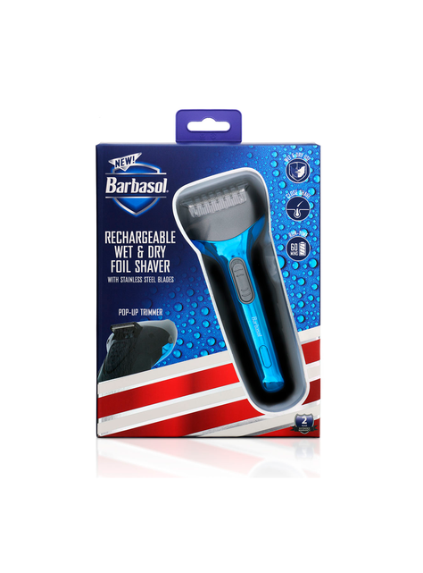 Afeitadora desvelladora foil Barbasol USB seco húmedo trimmer-0