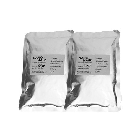 Kit Recarga microfibra Alopecia Nano Hair 100gr Castaño Claro-0