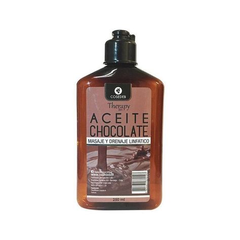 Aceite chocolate masaje linfático hidratante 250ml-0
