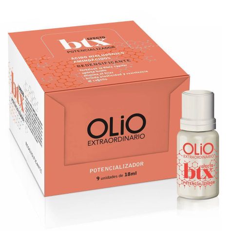Caja 9 ampollas Ácido Hialurónico Olio BTX alisado-0