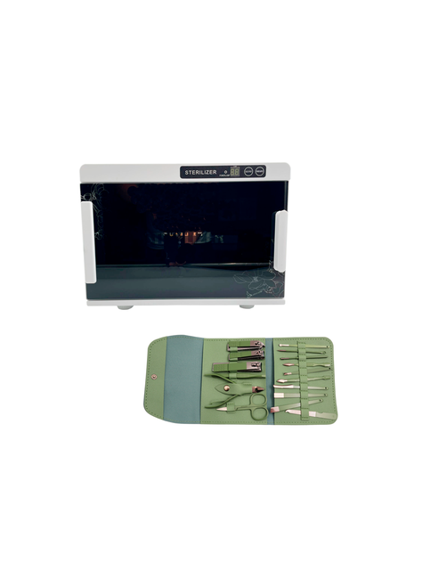 Esterilizador UV 8L + Set de manicure y pedicure profesional-0