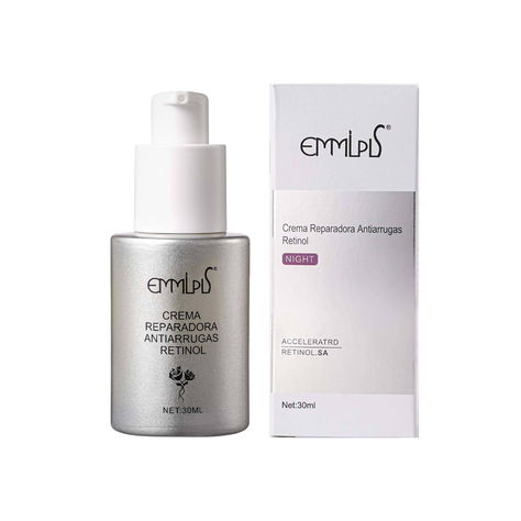 Kit limpieza exfoliante facial + crema retinol contorno ojos-4
