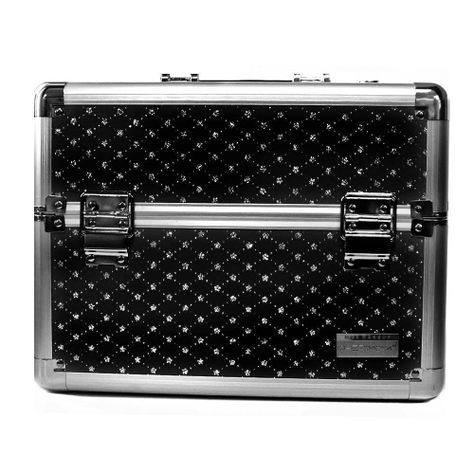 Maleta manicure o maquillaje Negro/Brillo 22x32x26-0