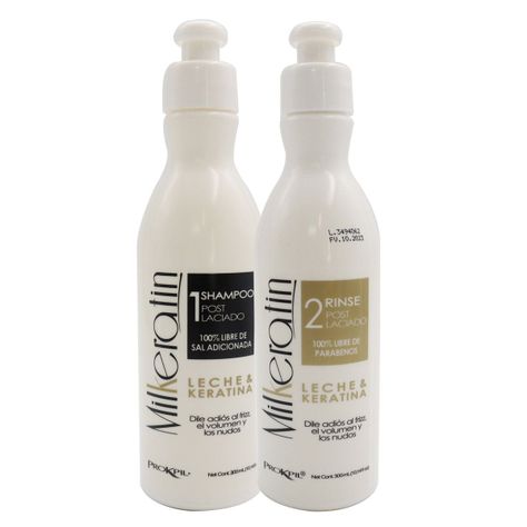 Shampoo y acondicionador post alisado sin sal keratina Prokpil-0