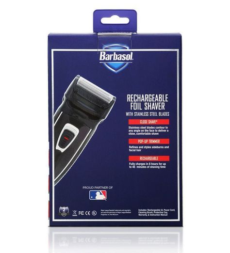 Afeitadora desvelladora foil Barbasol recargable trimmer -6