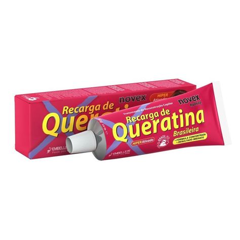 Recarga de queratina nutrición resultado inmediato Novex 80g-0
