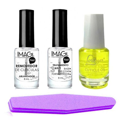 Tratamiento uñas ablandador cutícula aceite y base top fortalecedor-0
