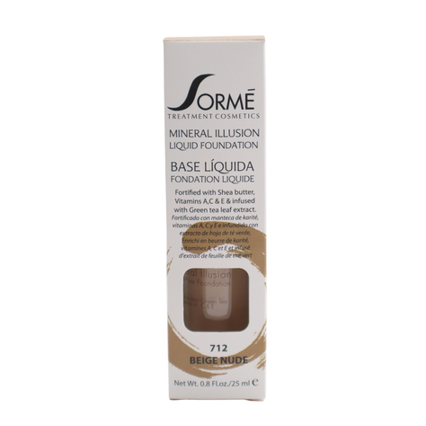 Base maquillaje líquida Sormé, hidratante nude beige USA-2