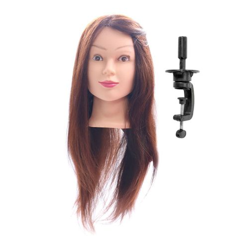 Cabeza técnica estudio 80% natural peluquería + soporte-1
