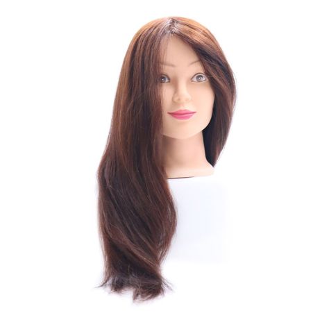 Cabeza técnica estudio 80% natural peluquería + soporte-0