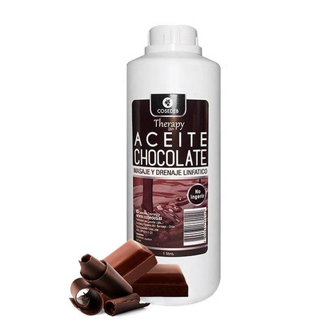 Aceite chocolate para masaje relajación y linfático litro CVL-0